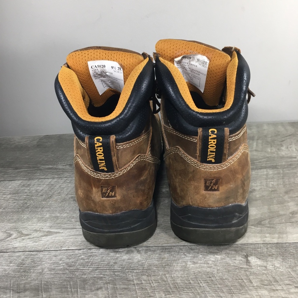 Mens Carolina CA5520 Bruno 6” Steel Toe Waterproof Leather Work Boots Size 9.5 - Picture 7 of 12